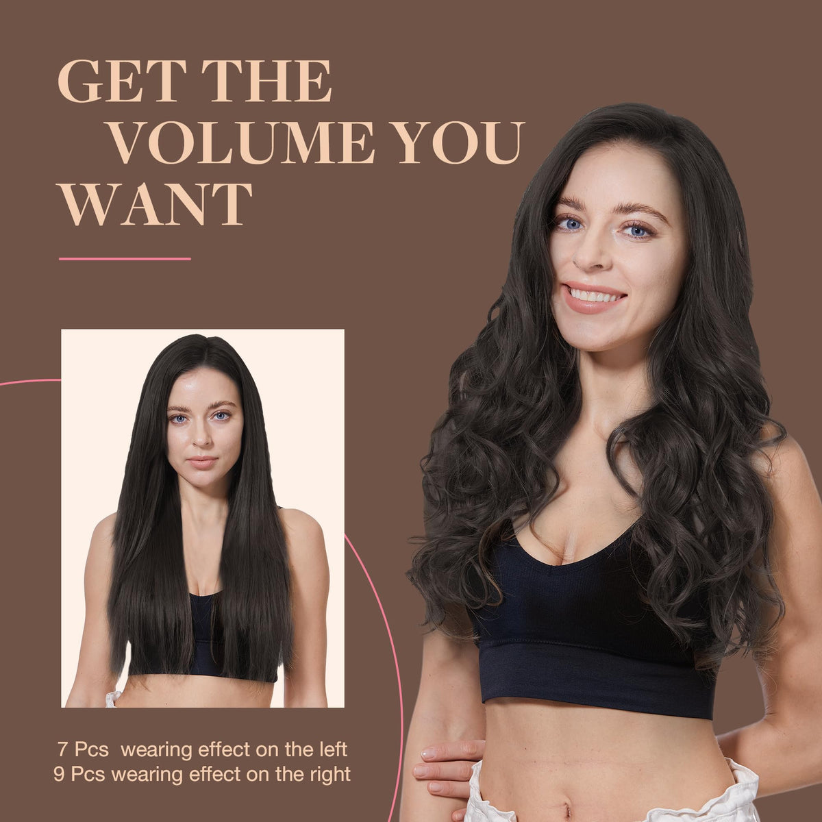 GOO GOO Clip in Hair Extensions in a stylish hairdo