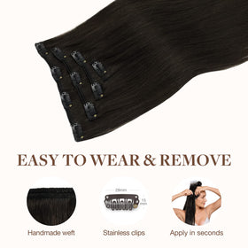 GOO GOO Clip in Hair Extensions in a stylish hairstyle