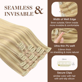 GOO GOO Clip in Hair Extensions in a variety of shades