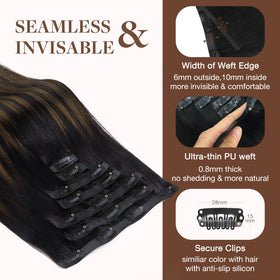 GOO GOO Clip in Hair Extensions in natural light