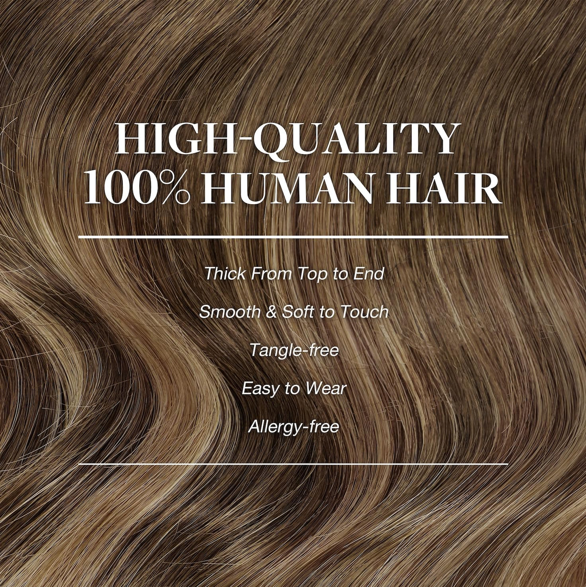 GOO GOO Clip in Hair Extensions in natural light