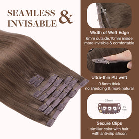 GOO GOO Clip in Hair Extensions in natural light