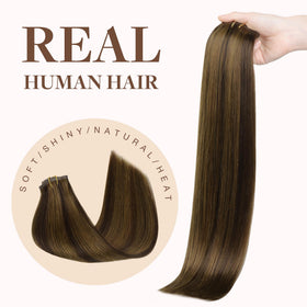 GOO GOO Clip in Hair Extensions in natural light for colour visibility