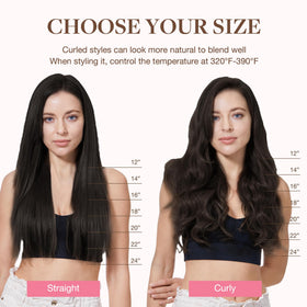 GOO GOO Clip in Hair Extensions laid out flat for display
