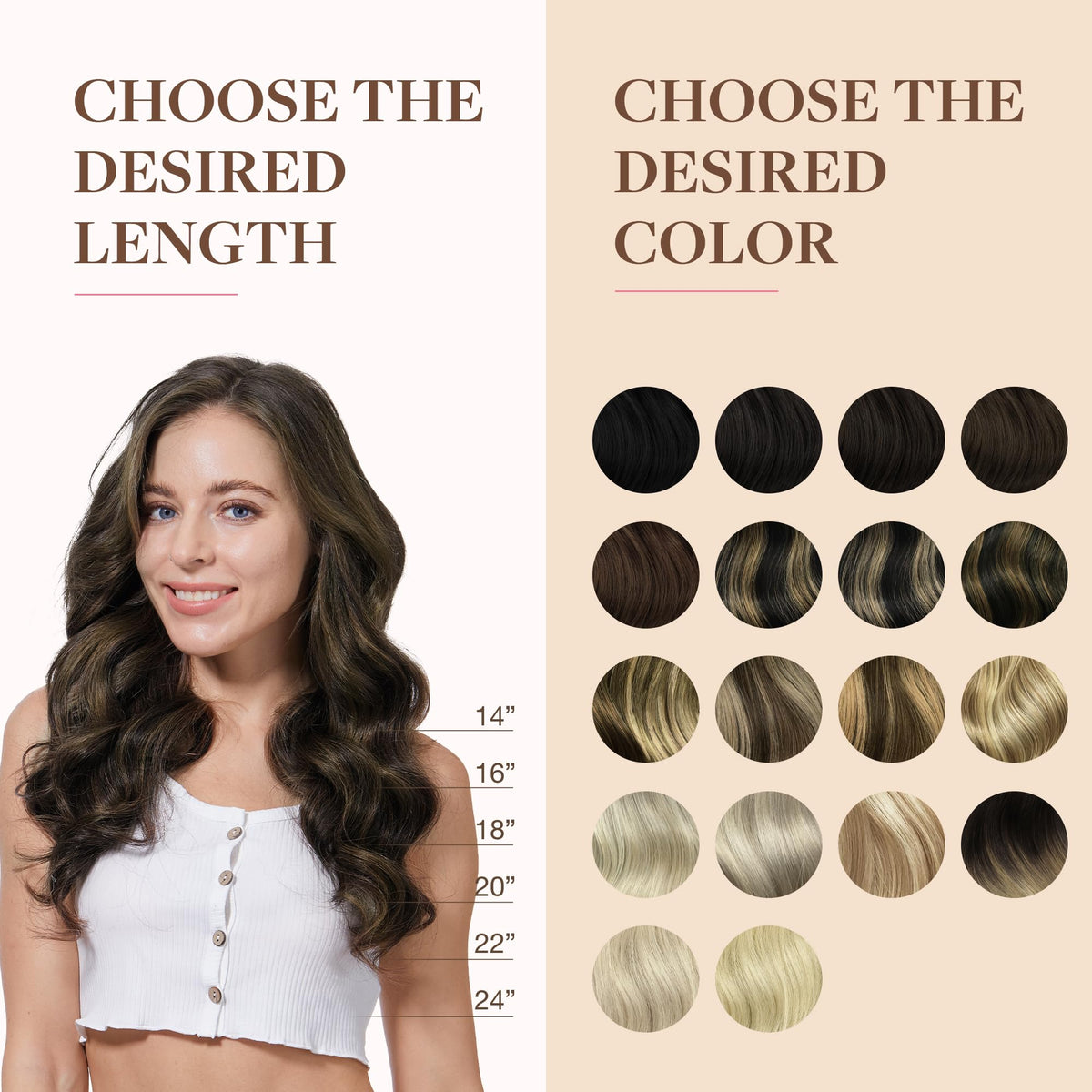 GOO GOO Clip in Hair Extensions laid out on a flat surface