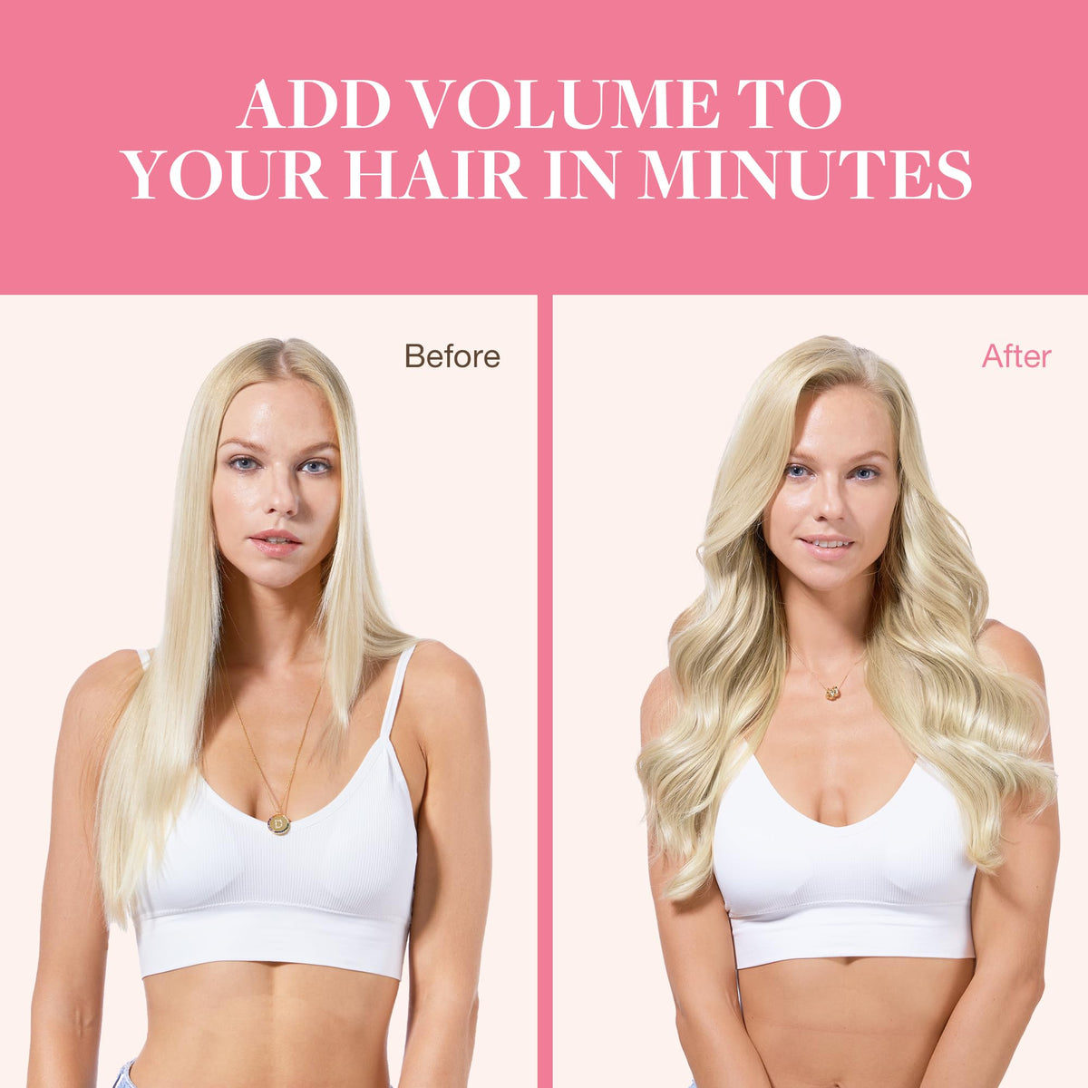 GOO GOO Clip in Hair Extensions lifestyle scene with model