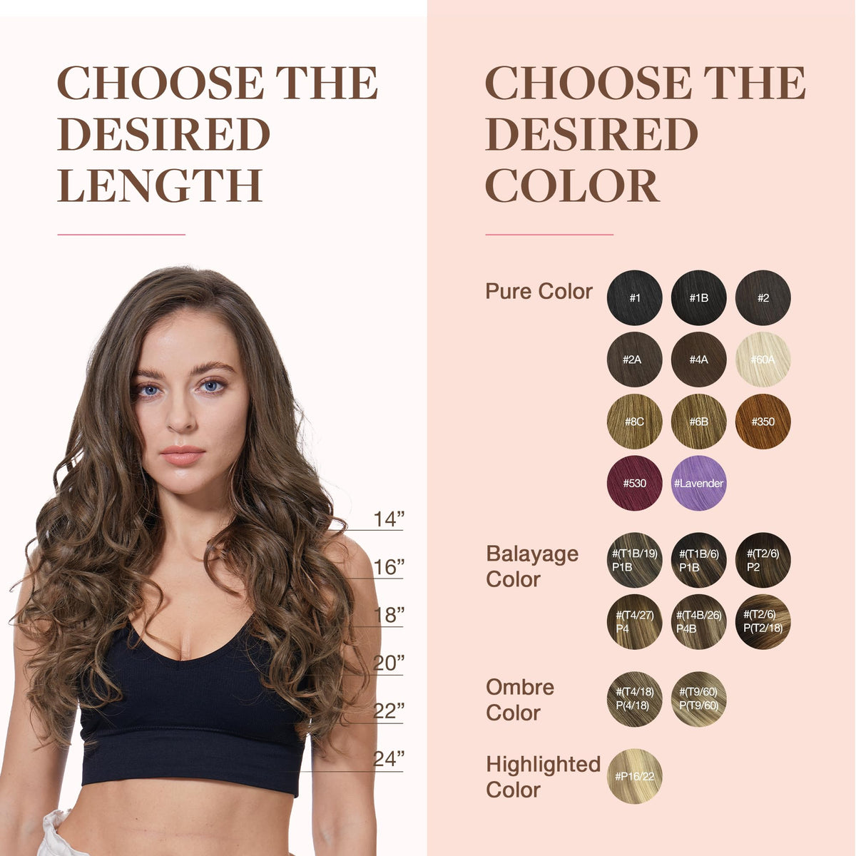 GOO GOO Clip in Hair Extensions Light Ash Brown comparison with natural hair