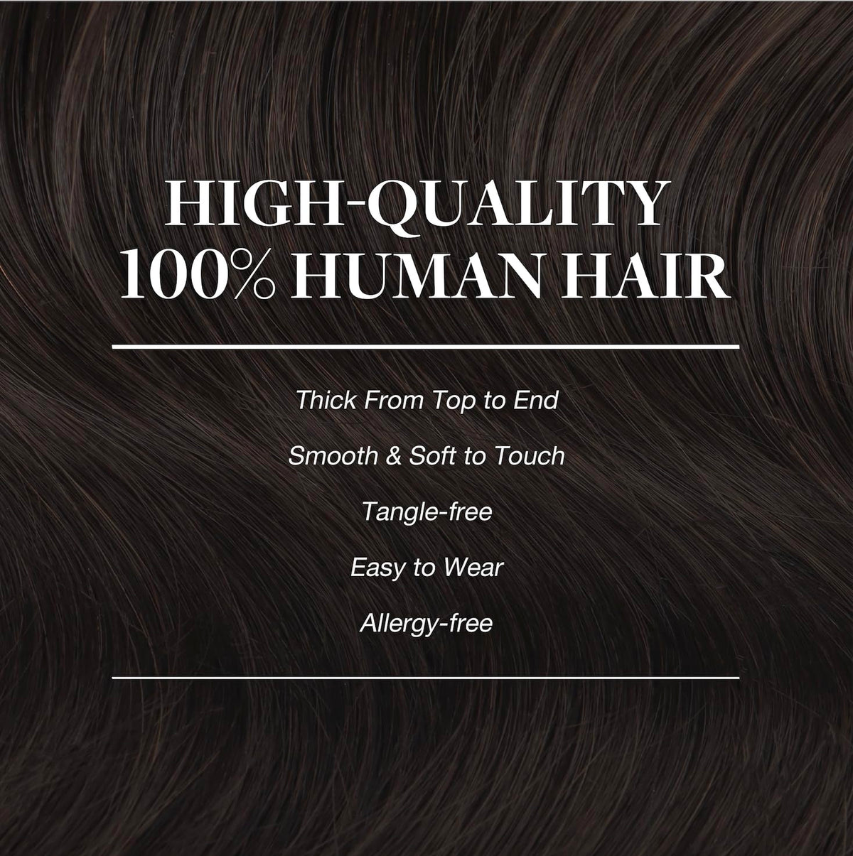 GOO GOO Clip in Hair Extensions Light Brown on model