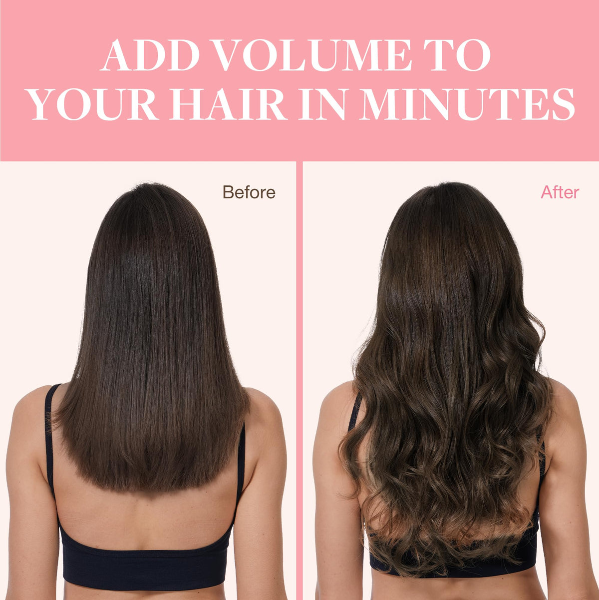 GOO GOO Clip in Hair Extensions light brown shade comparison