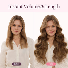 GOO GOO Clip in Hair Extensions on a flat surface