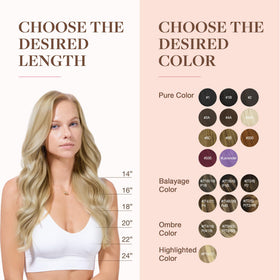 GOO GOO Clip in Hair Extensions on a flat surface