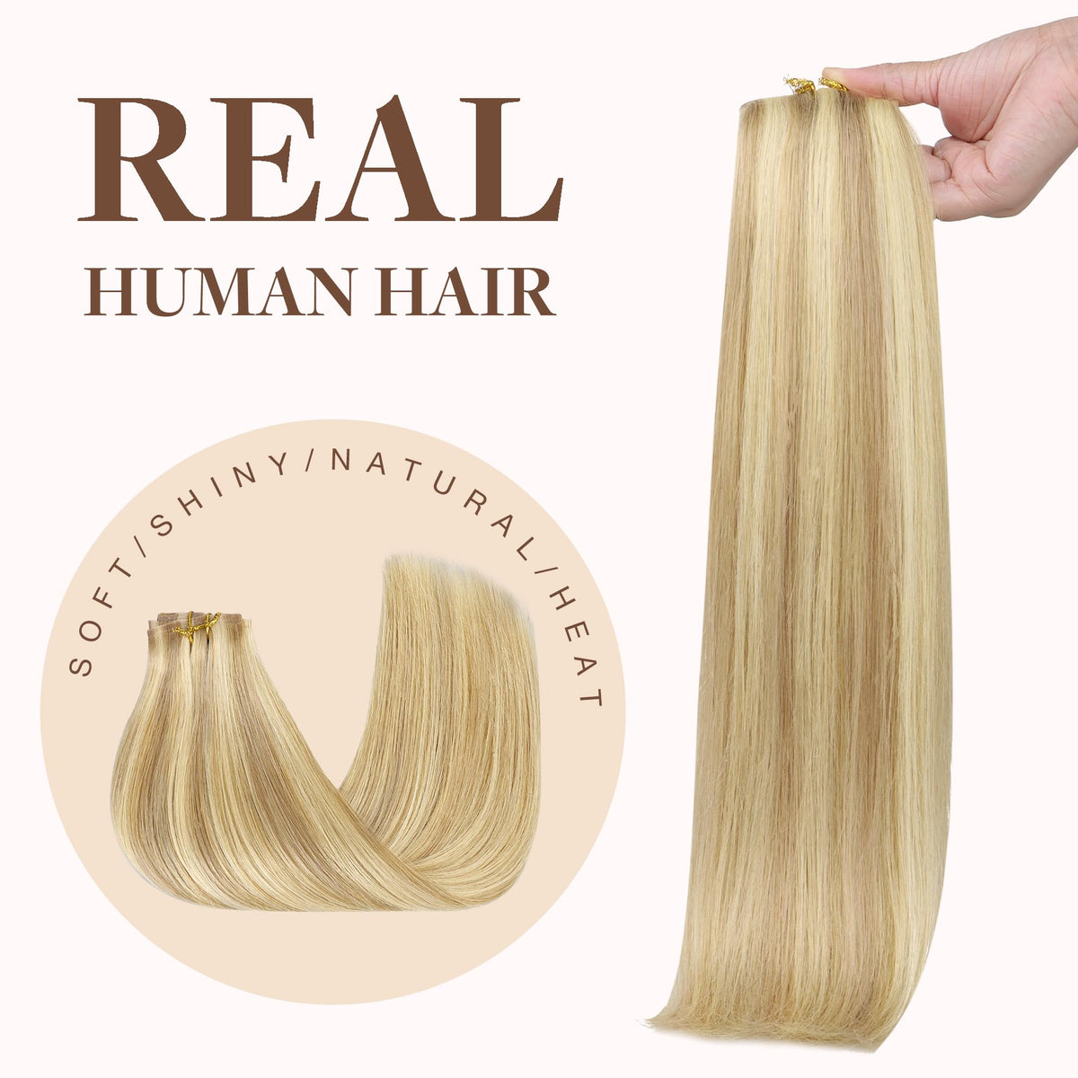GOO GOO Clip in Hair Extensions on model