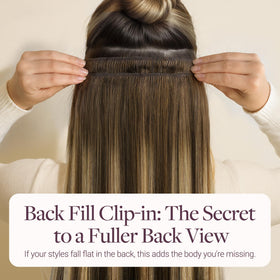 GOO GOO Clip in Hair Extensions packaged with care instructions