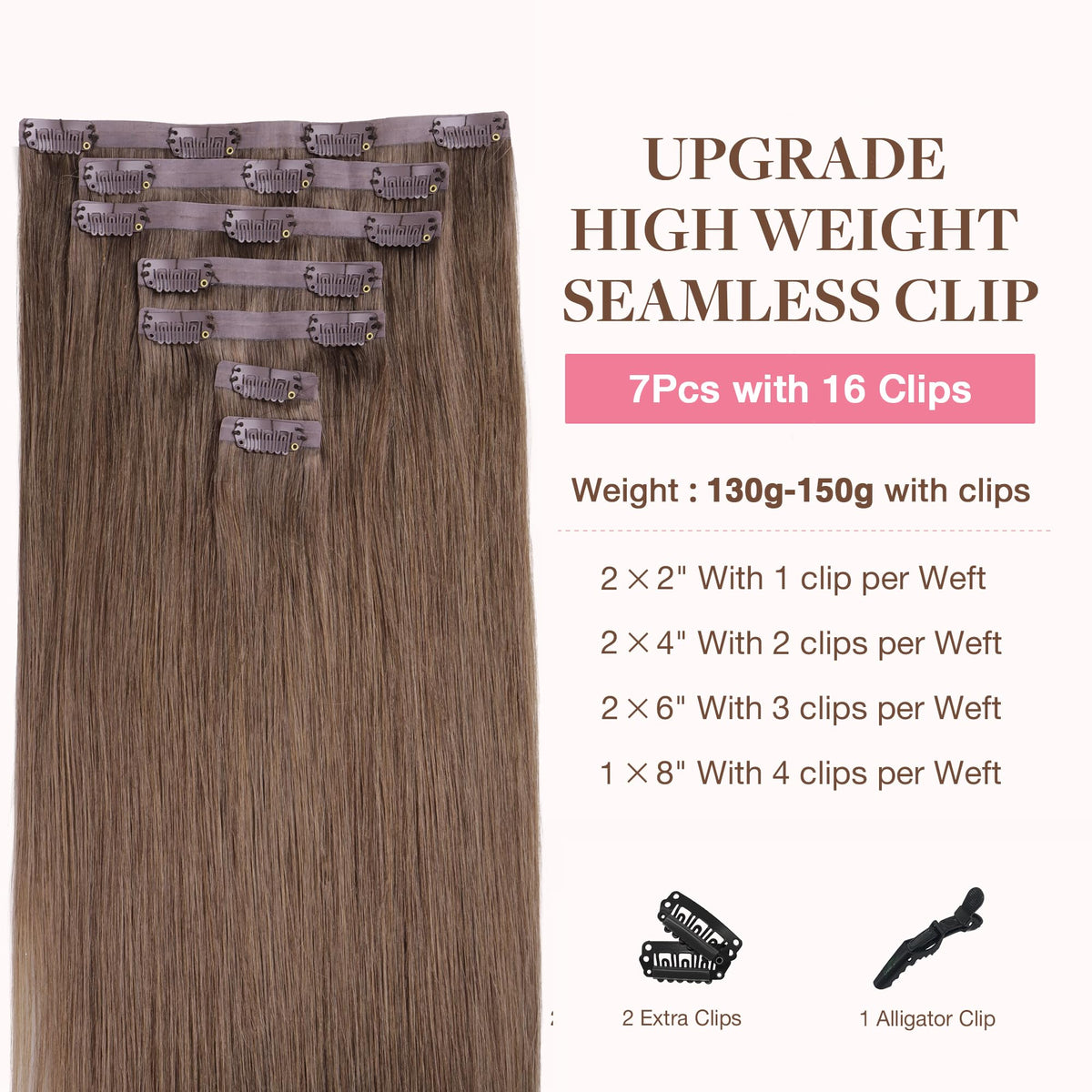 GOO GOO Clip in Hair Extensions packaging