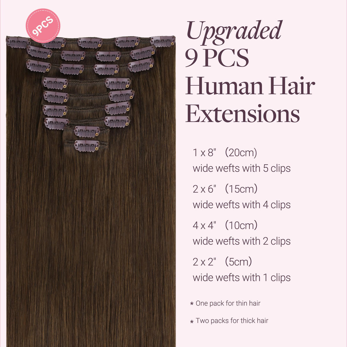 GOO GOO Clip in Hair Extensions packaging