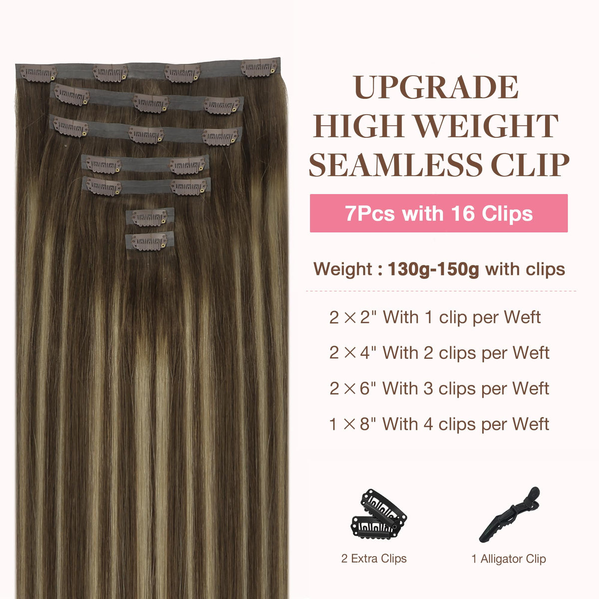 GOO GOO Clip in Hair Extensions packaging