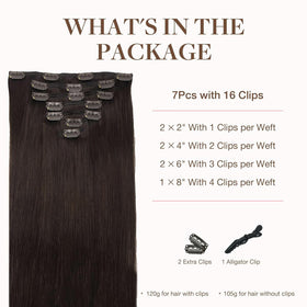 GOO GOO Clip in Hair Extensions packaging