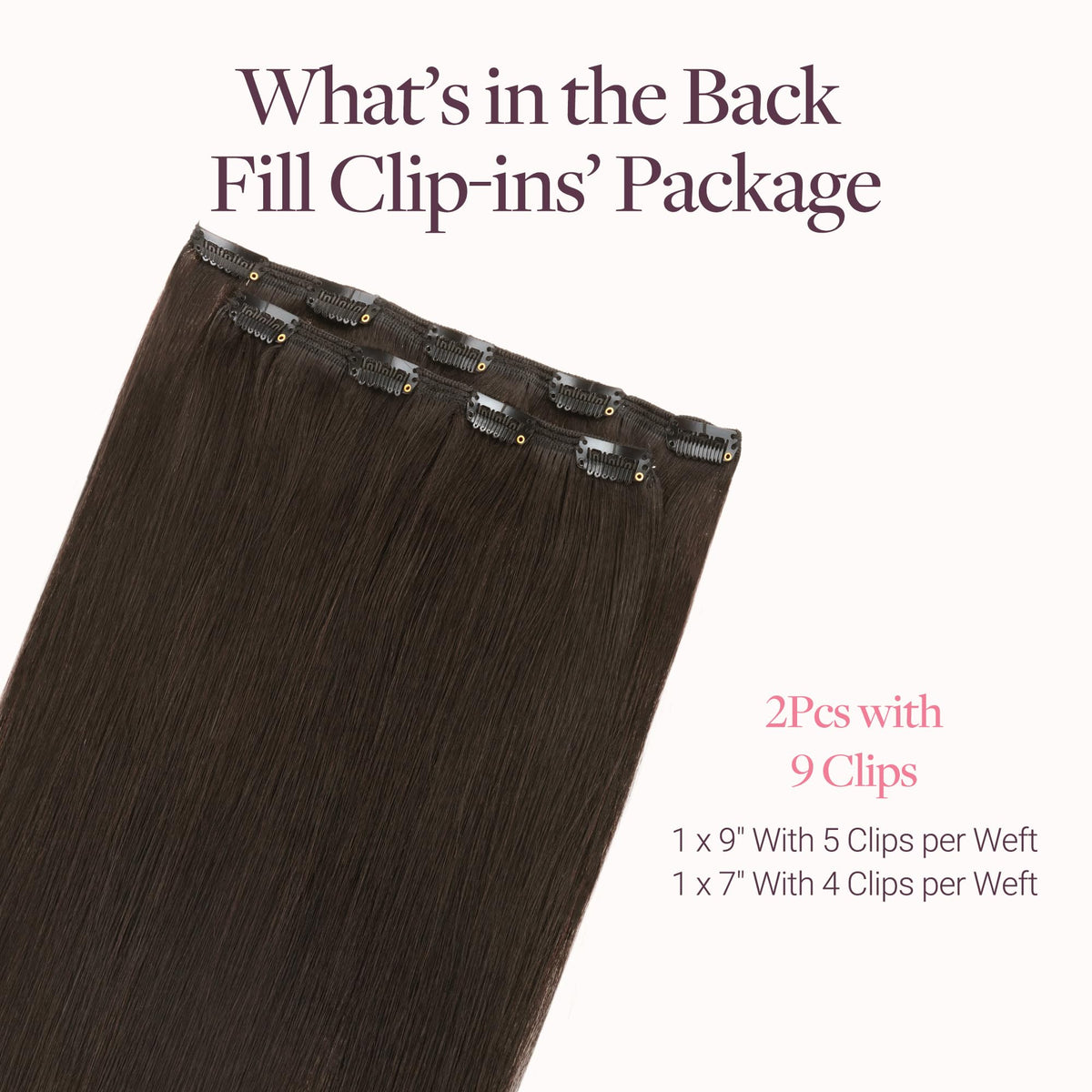 GOO GOO Clip in Hair Extensions packaging