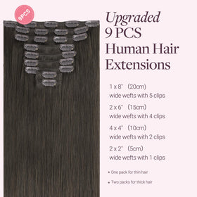 GOO GOO Clip in Hair Extensions packaging
