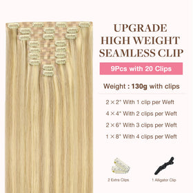 GOO GOO Clip in Hair Extensions packaging and contents