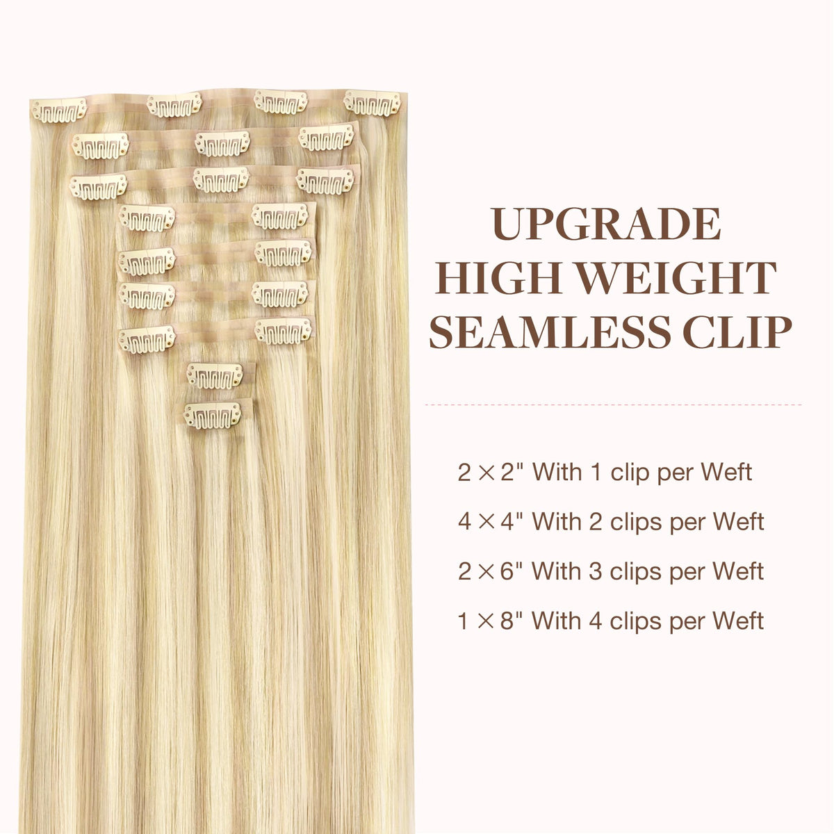 GOO GOO Clip in Hair Extensions packaging and contents