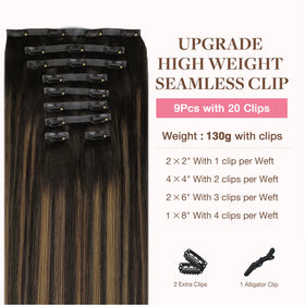 GOO GOO Clip in Hair Extensions packaging display