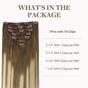 GOO GOO Clip in Hair Extensions packaging front view