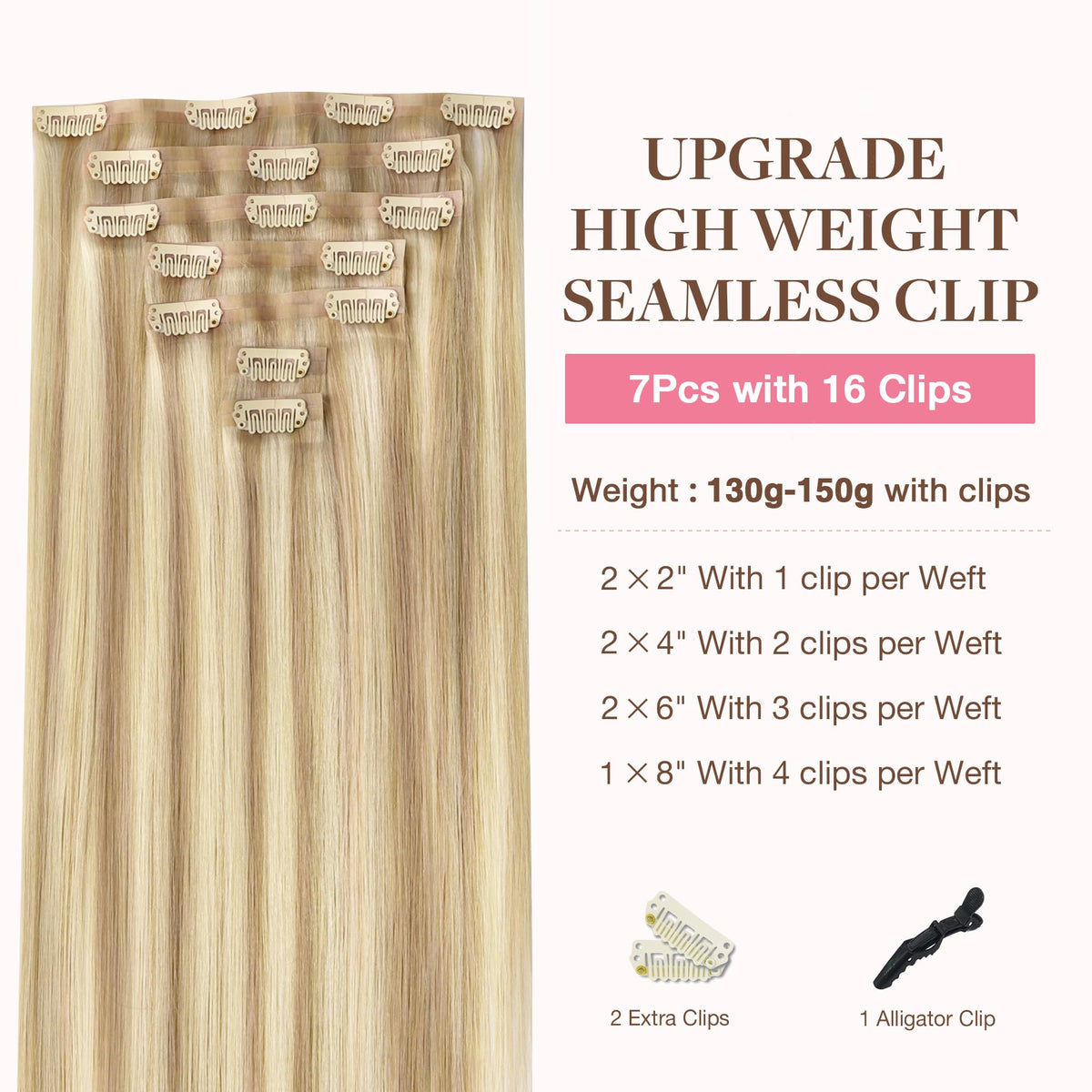 GOO GOO Clip in Hair Extensions packaging front view
