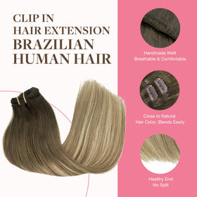 GOO GOO Clip in Hair Extensions packaging front view
