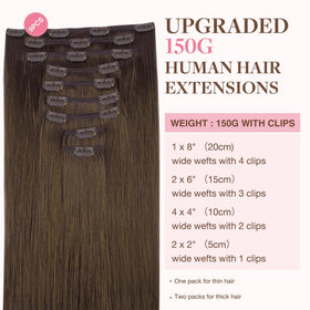 GOO GOO Clip in Hair Extensions packaging side view