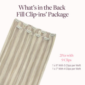 GOO GOO Clip in Hair Extensions packaging with Ash Blonde colour