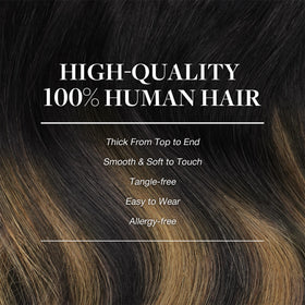 GOO GOO Clip in Hair Extensions showing balayage colour