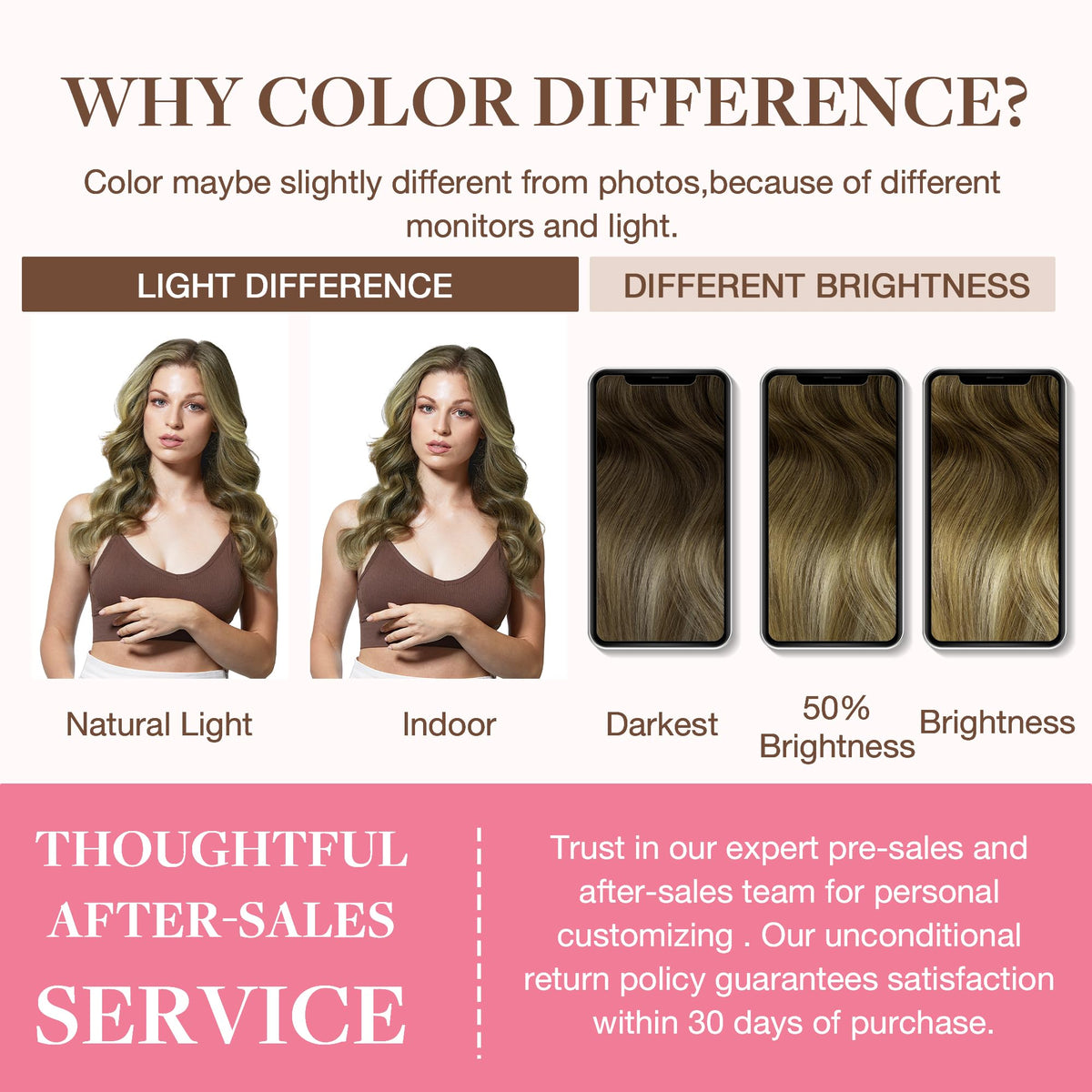 GOO GOO Clip in Hair Extensions showing balayage colour