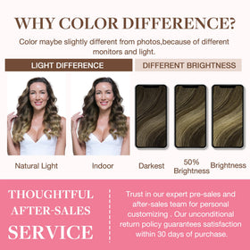 GOO GOO Clip in Hair Extensions showing balayage colour