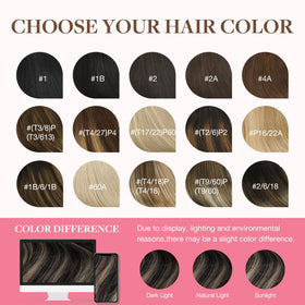 GOO GOO clip in hair extensions showing balayage colour