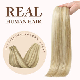 GOO GOO Clip in Hair Extensions showing colour variation