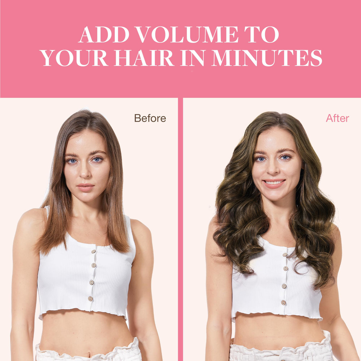 GOO GOO Clip in Hair Extensions showing different colour options