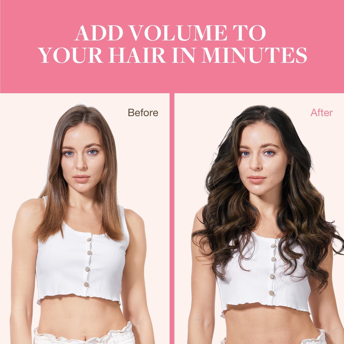 GOO GOO Clip in Hair Extensions showing different colour options