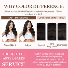 GOO GOO Clip in Hair Extensions showing different shades