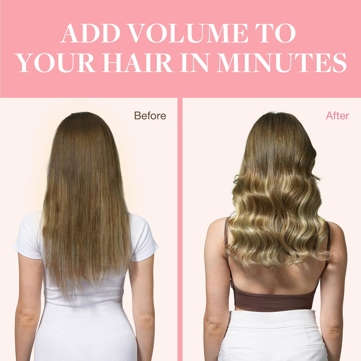 GOO GOO Clip in Hair Extensions showing different weft sizes
