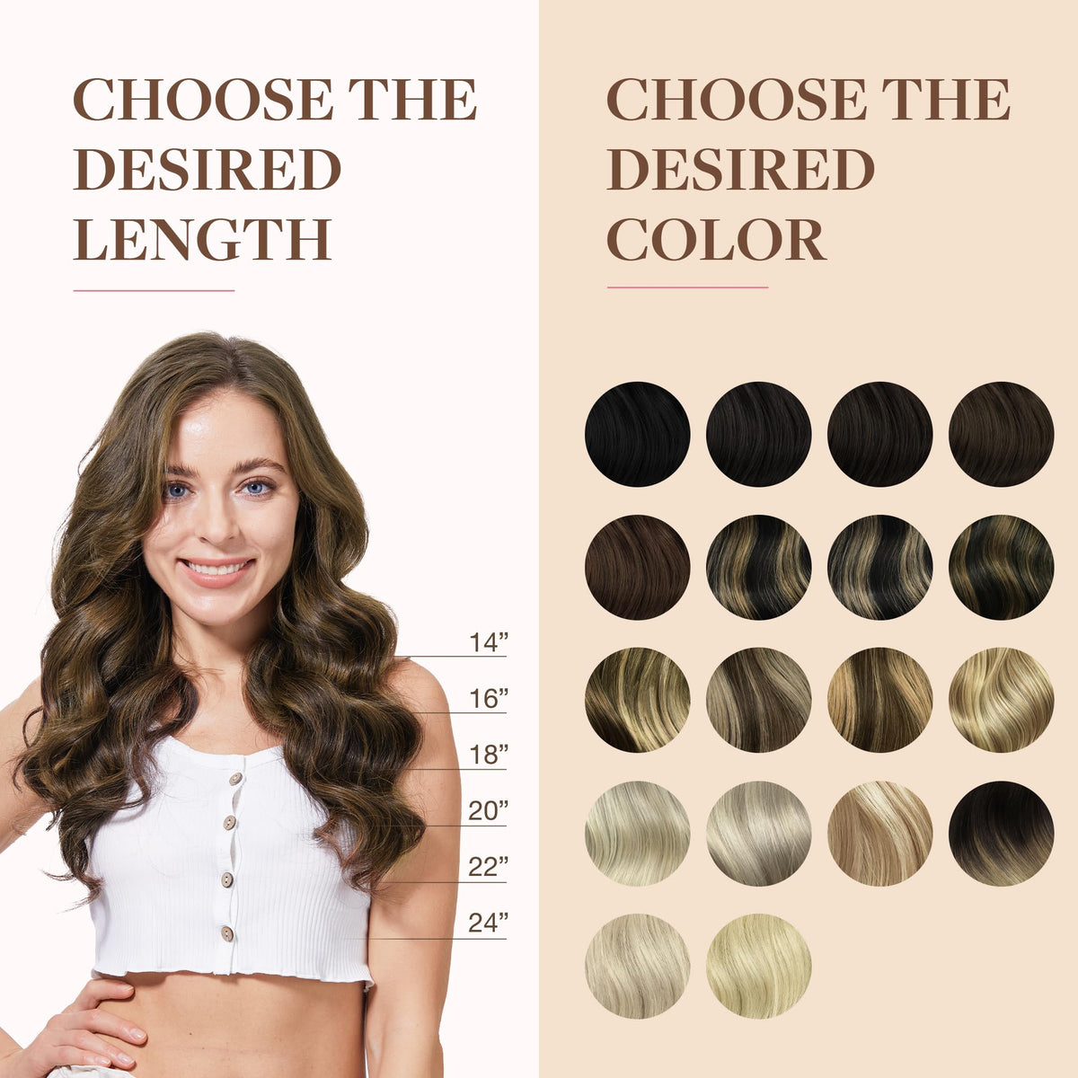 GOO GOO Clip in Hair Extensions showing extra clips included
