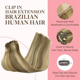 GOO GOO Clip in Hair Extensions showing high quality clips