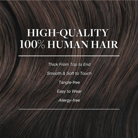 GOO GOO Clip in Hair Extensions showing length and colour