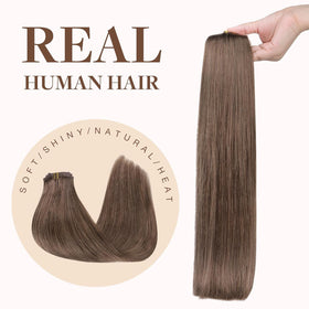 GOO GOO Clip in Hair Extensions showing natural blend
