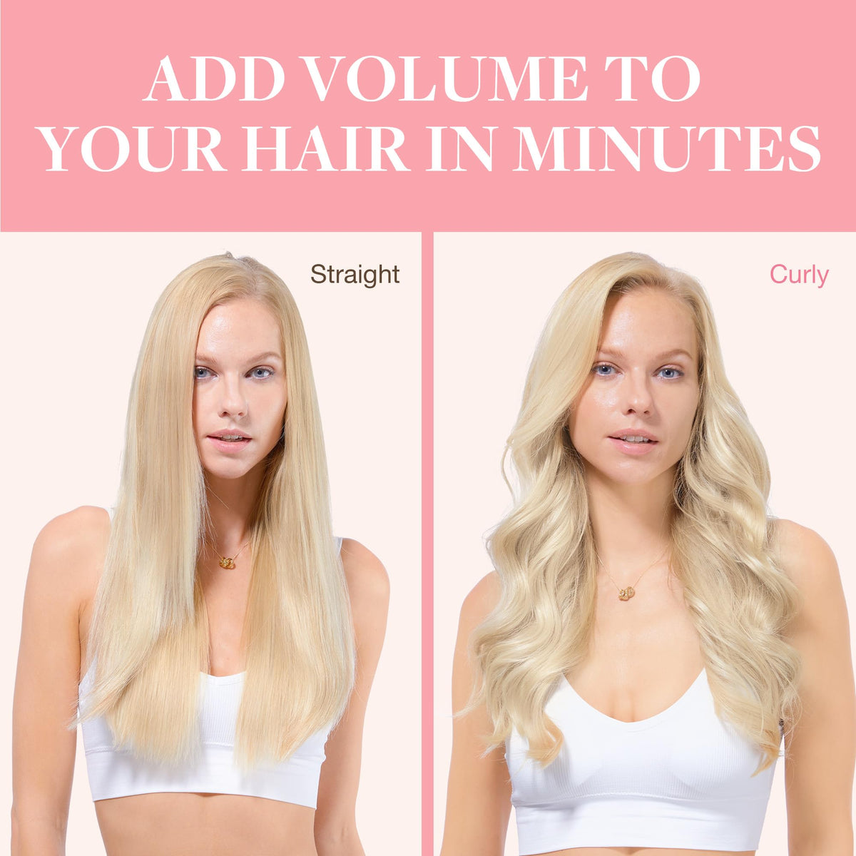 GOO GOO Clip in Hair Extensions showing natural hair blend