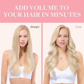 GOO GOO Clip in Hair Extensions showing natural hair blend