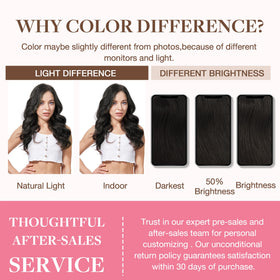 GOO GOO Clip in Hair Extensions showing natural texture