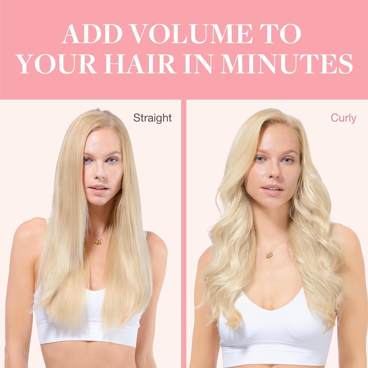 GOO GOO Clip in Hair Extensions showing natural texture
