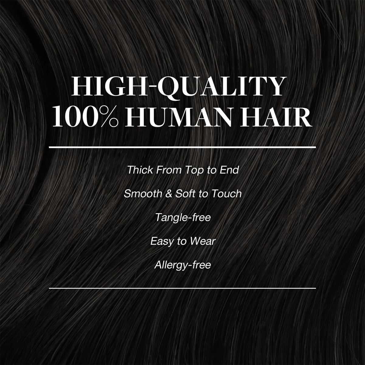 GOO GOO Clip in Hair Extensions showing silky texture