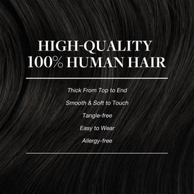 GOO GOO Clip in Hair Extensions showing silky texture